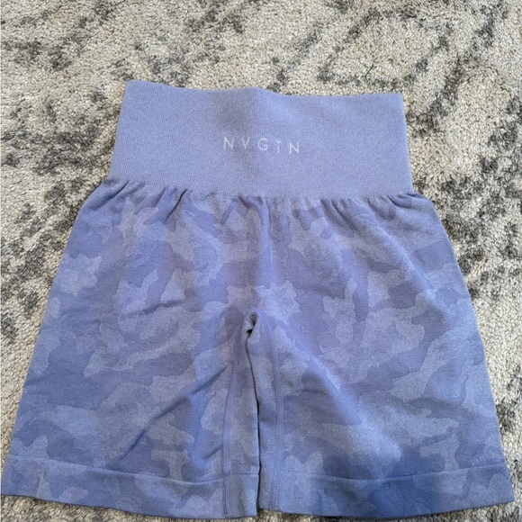 Purple camo NVGTN shorts - Picture 2 of 2